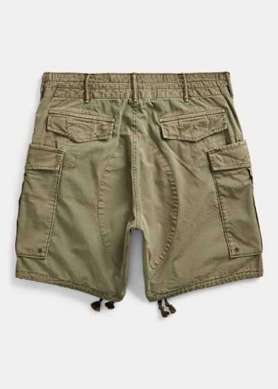 Pantalones Cortos Ralph Lauren Hombre Verde Oliva - Ripstop Cargo - BZIUA7109